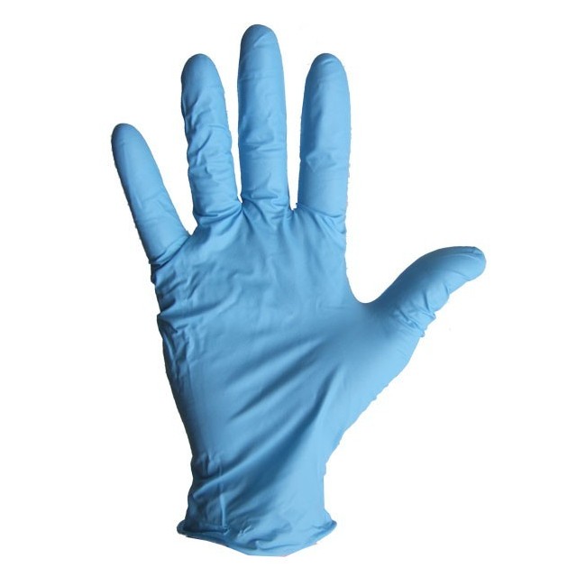 Gants de nitrile avec poudre large, 1 paire