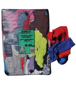 Cloth made of scrap cotton fabrics of different color, bag of 10 lbs.