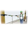 Miller Techline temporary horizontal lifeline system for fall protection without overhead anchorage