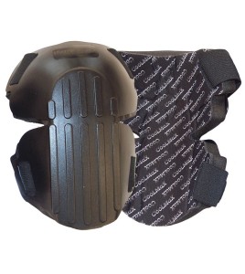 Hinged hard shell knee pads made of co-polymer foam, with breathable lining (pair).