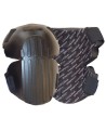 Hinged hard shell knee pads made of co-polymer foam, with breathable lining (pair).