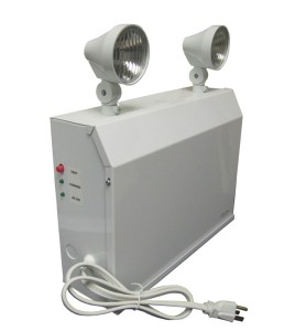 Emergency light unit 12 V 160 W with 2 spotlights