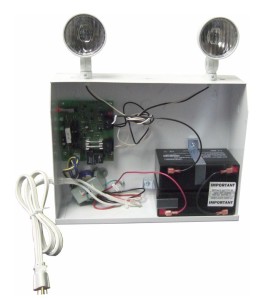 Emergency light unit 12 V 160 W with 2 spotlights