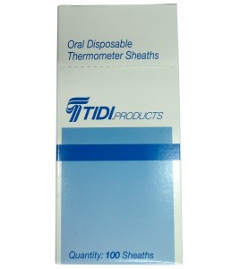 Disposable thermometer covers, 100/box.