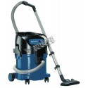 Industrial 8 gal (US) reservoir canister vacuum cleaner with a power output of 1200 to 5400 Watts. Ideal for asbestos abatement