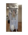 Mobile containment cub kit for asbestos removal and decontamination.