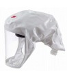 3M white S-series headcover for respiratory protection systems in health, food and pharmaceutical sectors. Medium/large size.