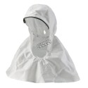 3M white M-series hood for TR-300 Versaflo respiratory protection systems mounted with RM105 and RM307 headpieces.