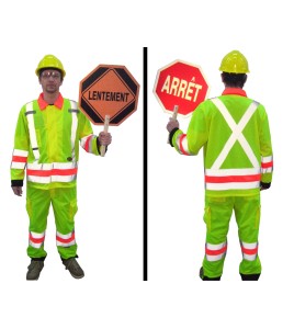 High visibility coat for signaller