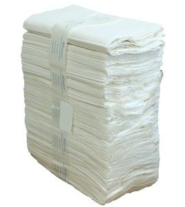 Disposable 2-ply tissue bed sheets for twin bed, 25/pkg.