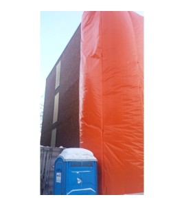 Orange tarp roll, 3 mil., 12 feet X 100 feet, for asbestos removal.