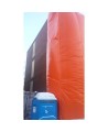 Orange tarp roll, 3 mil., 12 feet X 100 feet, for asbestos removal.