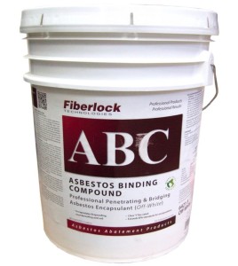 Fiberlock ABC Asbestos Binding Compound white encapsulant and sealant, 20 L (5 gallons).