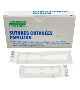 Butterfly skin closure strips for sutures, medium & large, 20/box.