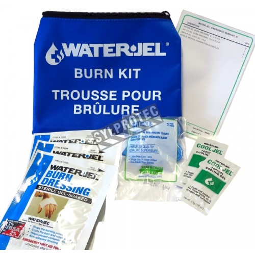 Small Water Jel emergency burn kit.