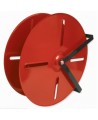 High capacity 24-inch hose reel for 150 feet heavy duty double jacket or rubber hose.