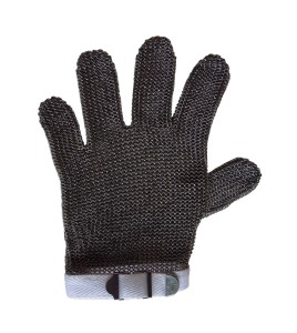 Ambidextrous cut-resistant A9, UL-listed stainless steel metal mesh glove. FDA approved for food handling. Sold individually.