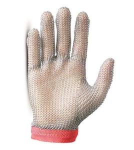 Ambidextrous cut-resistant A9, UL-listed stainless steel metal mesh glove. FDA approved for food handling. Sold individually.