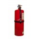 Portable fire extinguisher with powder, 20 lbs, type ABC, ULC 10A-120 BC, with wall hook.