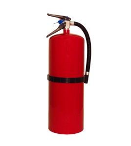 Portable fire extinguisher with powder, 20 lbs, type ABC, ULC 10A-120 BC, with wall hook.