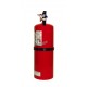 Portable fire extinguisher with powder, 20 lbs, type ABC, ULC 10A-120 BC, with wall hook.