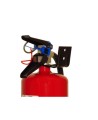 Portable fire extinguisher with powder, 10 lbs type ABC, ULC 6A 80 BC, with wall hook.