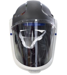 Ensemble Versaflo complet pour épuration d’air motorisé en milieu industriel de 3M. Casque dur et facteur de protection de 25.