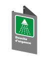 French CSA "Emergency Shower" sign in various sizes, shapes, materials & languages + optional features