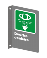 French CSA "Emergency Eyewash" sign in various sizes, shapes, materials & languages + optional features