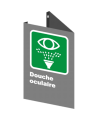 French CSA "Emergency Eyewash" sign in various sizes, shapes, materials & languages + optional features