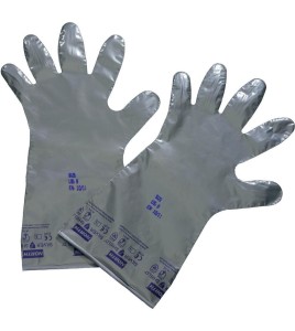 2.7 mils thick Silver Shield ambidextrous powder-free gloves for chemical protection. Sold by the box. 50 pairs/boxes.