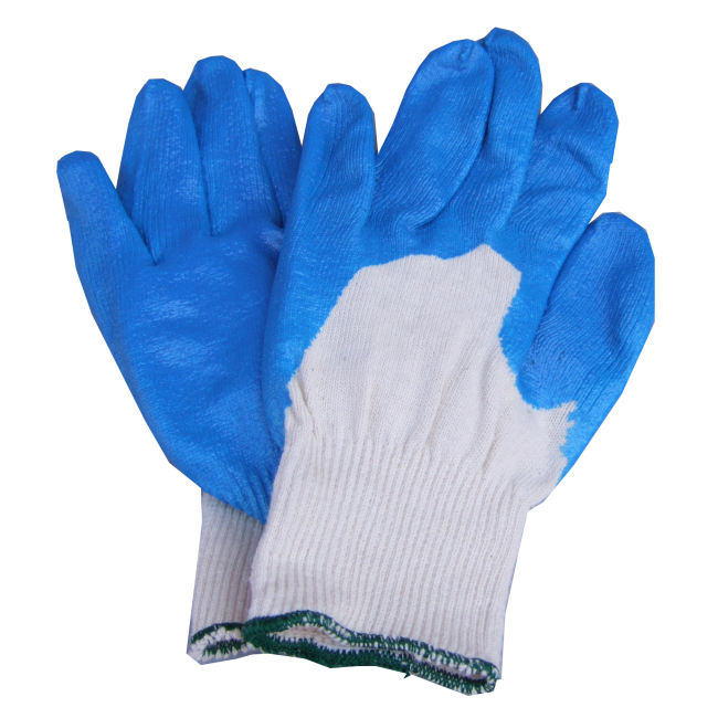 Gants de coton enduit de nitrile 