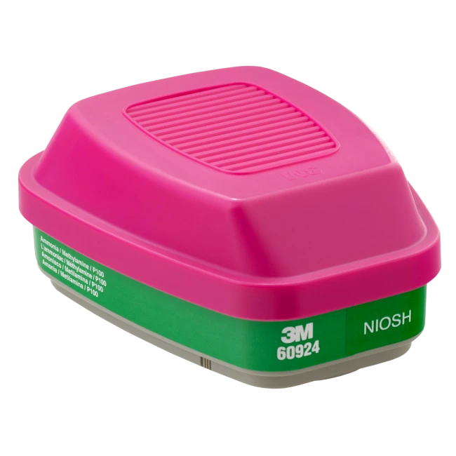 3M approved ammonia & methylamine combined cartridge for half & full respirators series 6000, 7000 & FF-400. Sold in pairs.