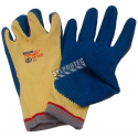 Powergrab® 10-gauge Kevlar knit gloves with a wrinkle-grip latex coating up to the wrist. ASTM/ANSI puncture level 5