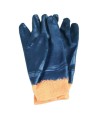 Gants enduit de nitrile avec poignet tricot 