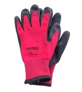 Dexterity winter glove with PVC coating dipped