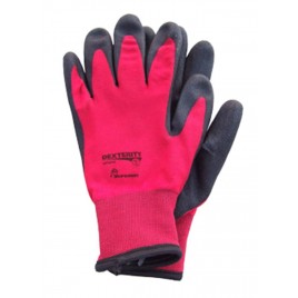 Dexterity winter glove with PVC coating dipped