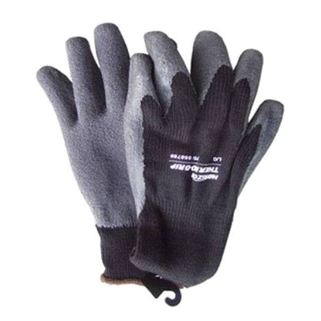 gray winter gloves