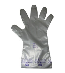 2.7 mils thick Silver Shield ambidextrous powder-free gloves for chemical protection. Sold by 10 pairs.