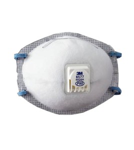 Masque de protection respiratoire P95 avec soupape de 3M. Protection contre les particules huileuses et les vapeurs organiques.