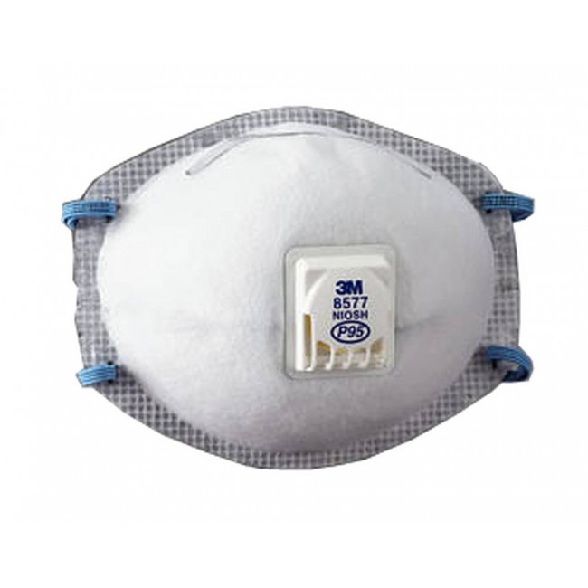 3M P95 NIOSH approved particulate respirator with a Cool FlowTM valve. Protects from solid, liquid and oil based particles.