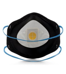 Masque de protection respiratoire P95 avec soupape de 3M. Protection contre les particules solides, liquides et huileuses.