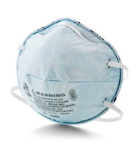 Masque de protection respiratoire de 3M. Certifié R95. Protection contre les particules huileuses et les vapeurs acides.