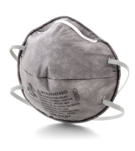 3M R95 NIOSH approved particulate respirator. Fit and comfortable. Protects from oil based particles and organic vapors.