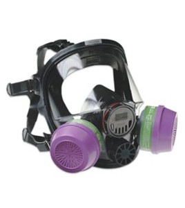 North 7600 series NIOSH  approved large respirator for North N series filters, cartridges, cartridge/filters.