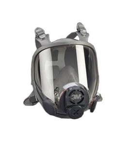 3M 6000DIN series full facepiece for face-mounted powered air purifying respirators and air supplied respirators. Medium size.