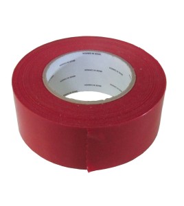 Red polyethylene adhesive strip, ideal for tight sealing a containment area of decontamination. Thickness: 7 mils, 2"x180'.