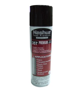 NASHUA 357SA industrial type spray adhesive in a 14 oz. can size. Versatile spray adhesive ideal to patch tarps together.