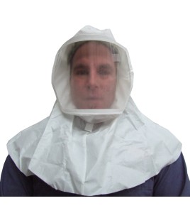 S-series polypropylene hood for respiratory protection systems in health, food and pharmaceutical sectors. Medium/large size.