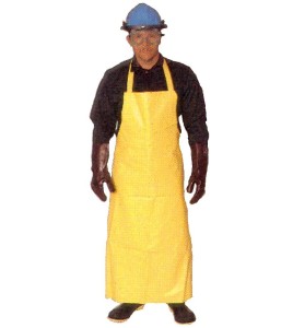 Apron with vinyl bib, P.V.C.  38 in X  48in.